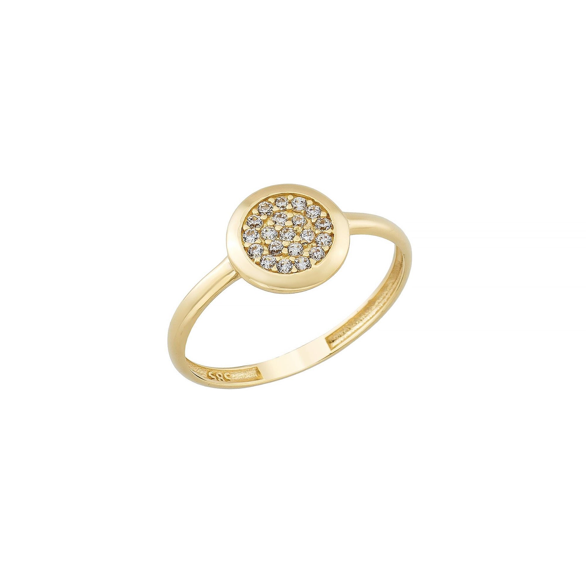 gold CZ ring