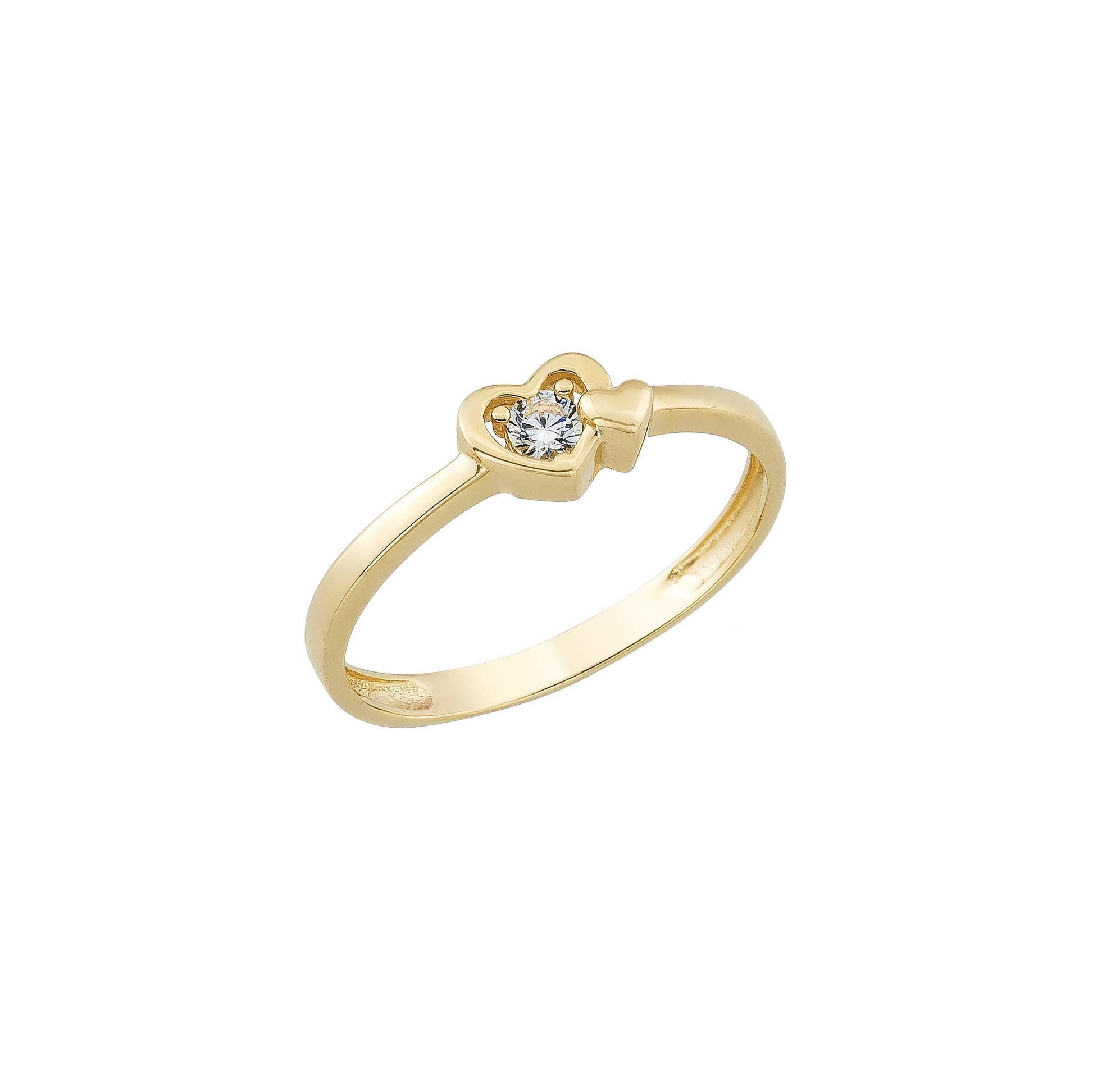 gold solitaire ring