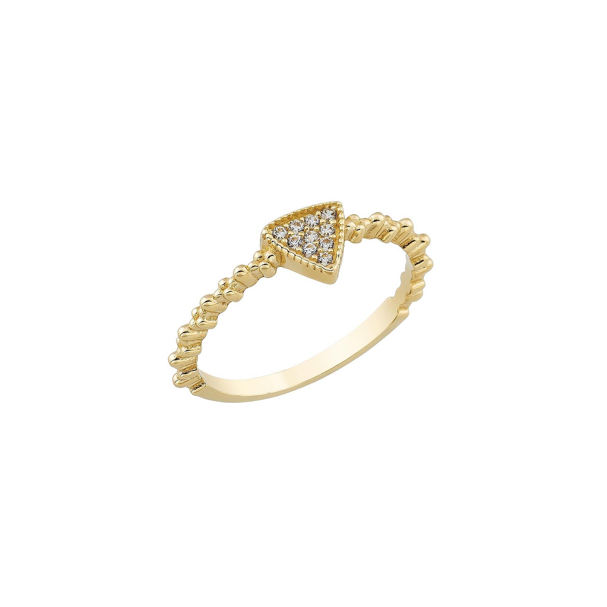 gold CZ ring