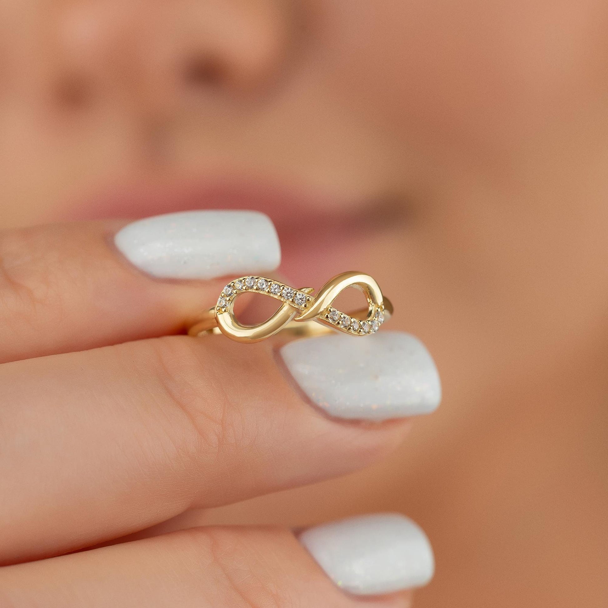 14k infinity ring