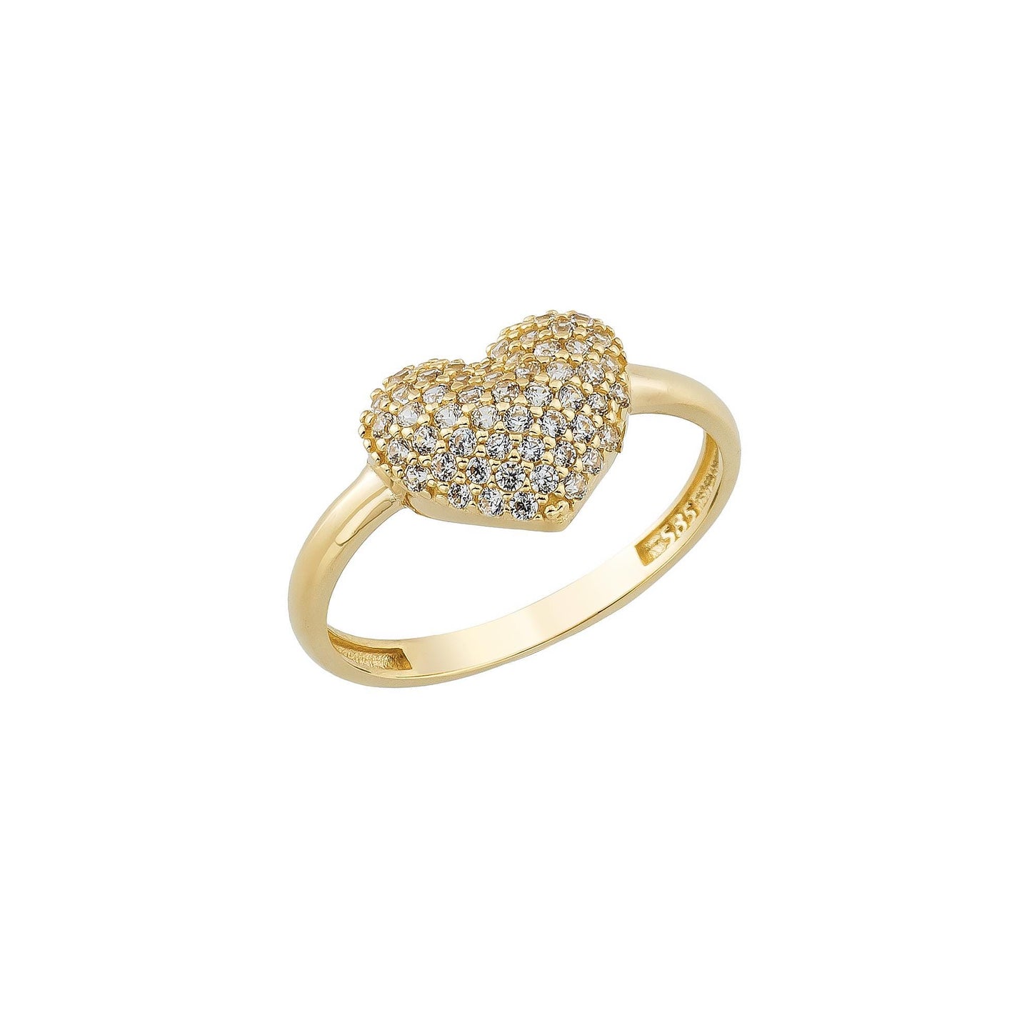 gold pave ring