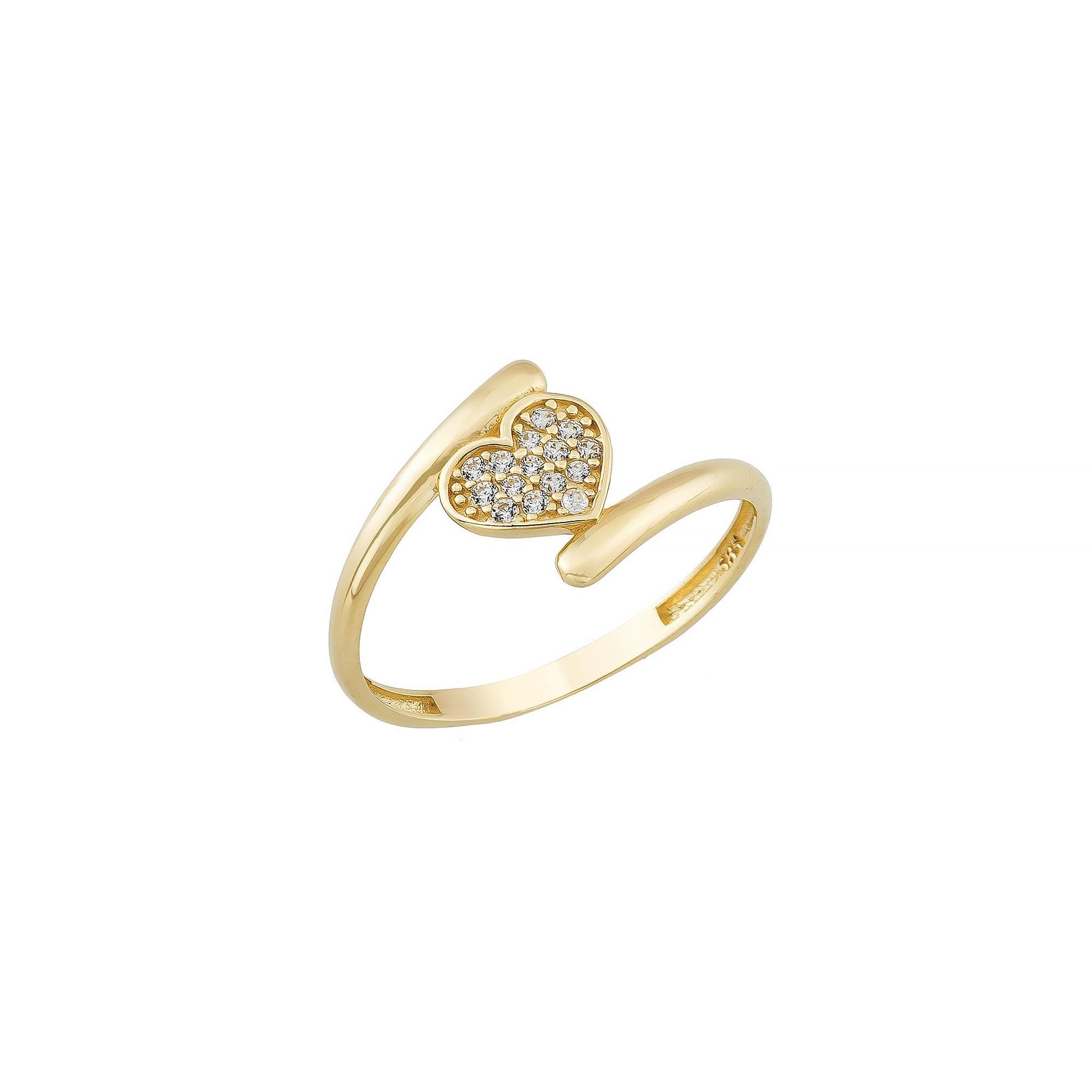 gold CZ ring