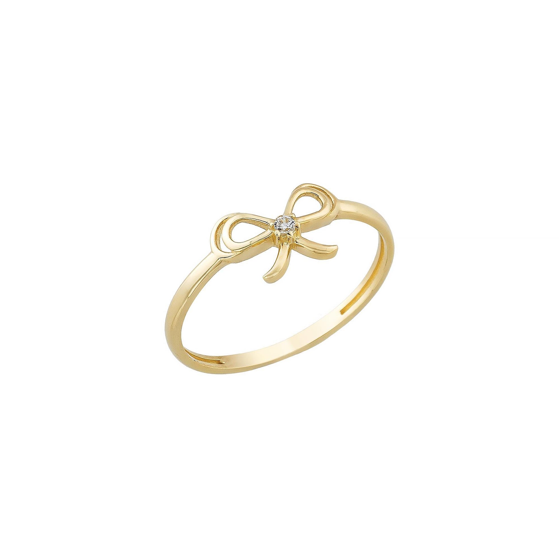 gold CZ ring