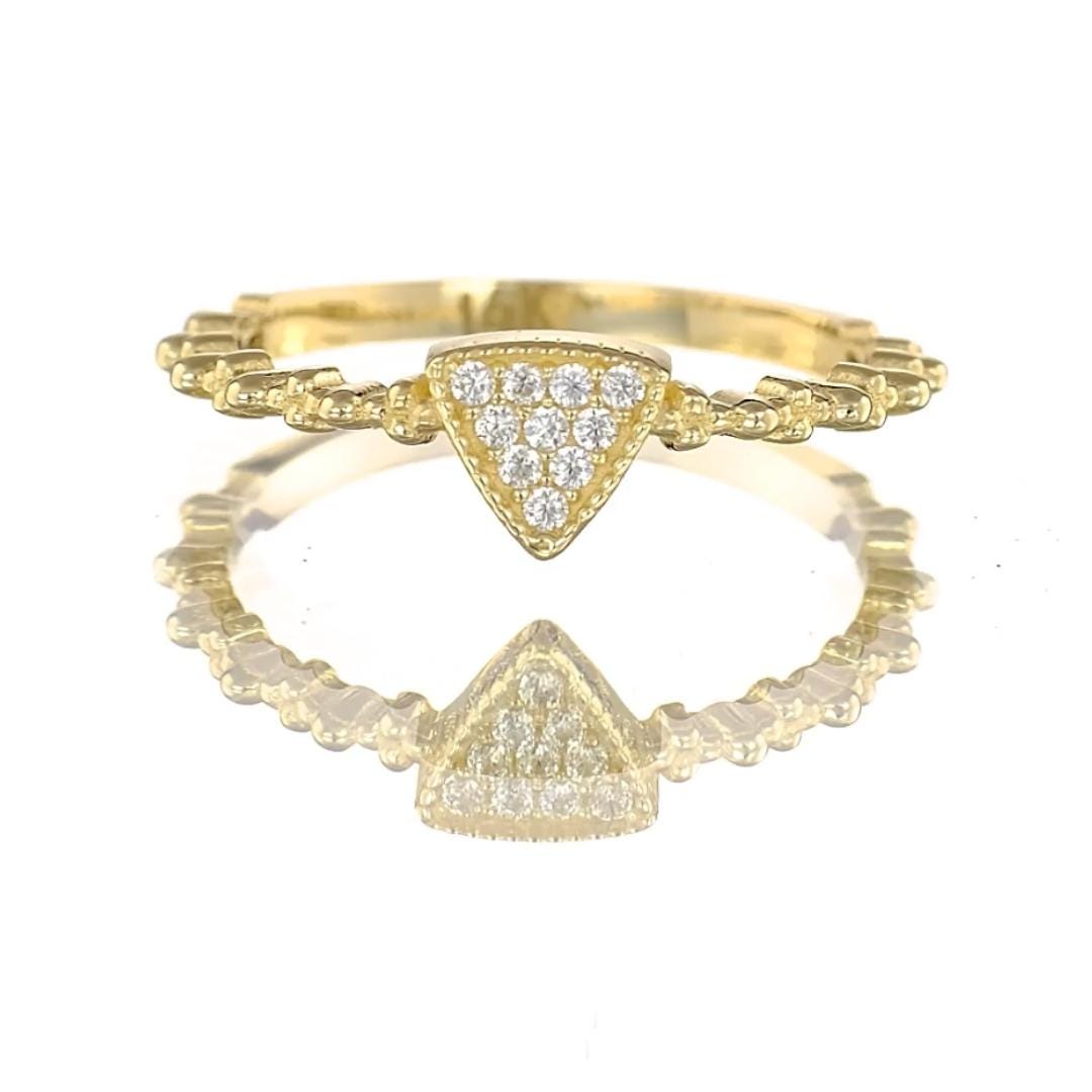 modern gold ring