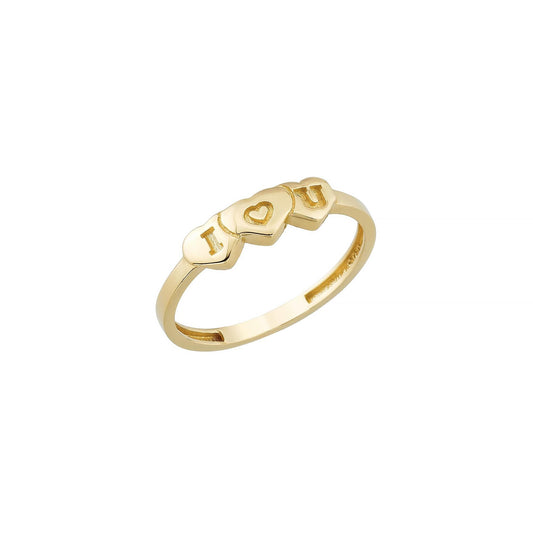 gold heart ring