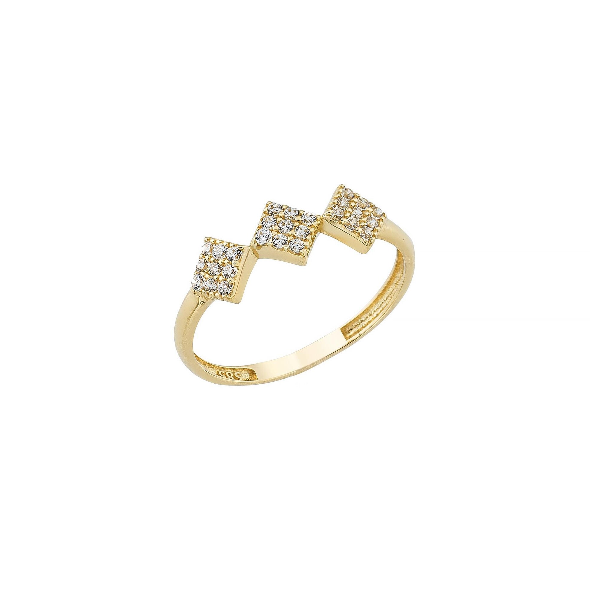 gold square ring