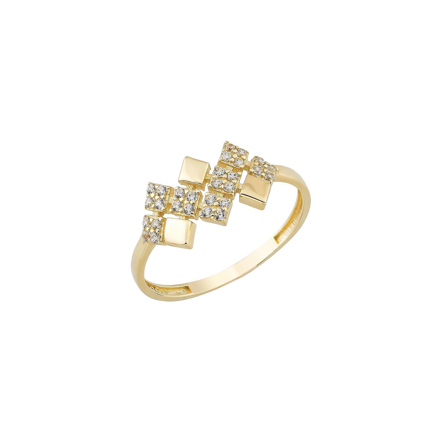 gold square ring