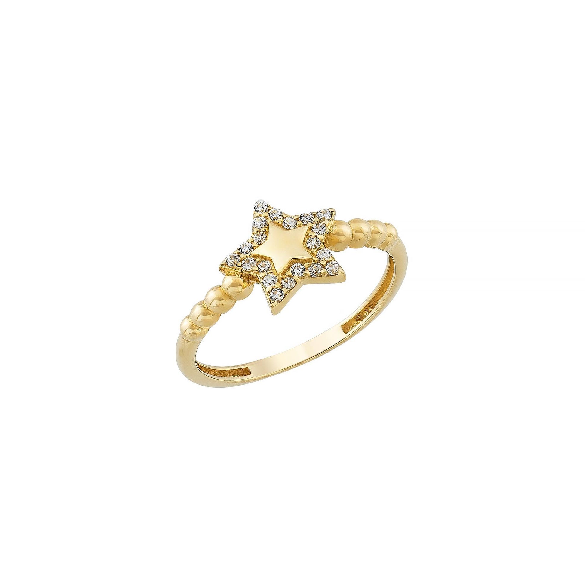 gold star ring