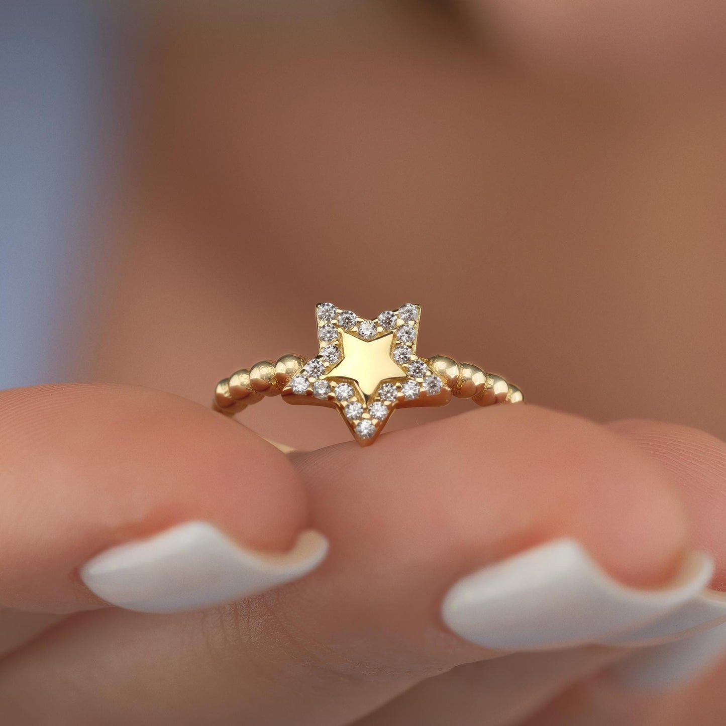 14k star ring