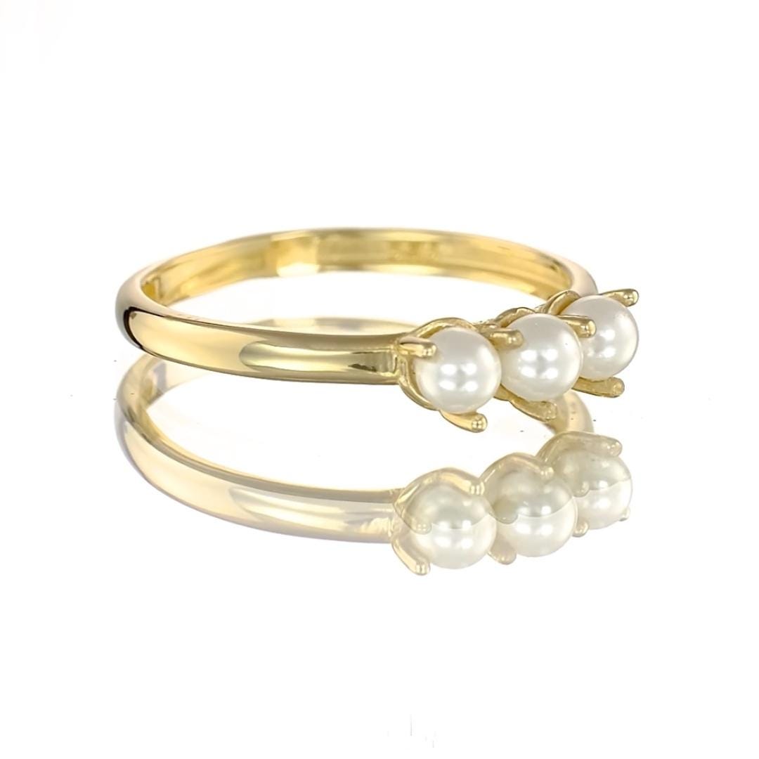 pearl gold ring