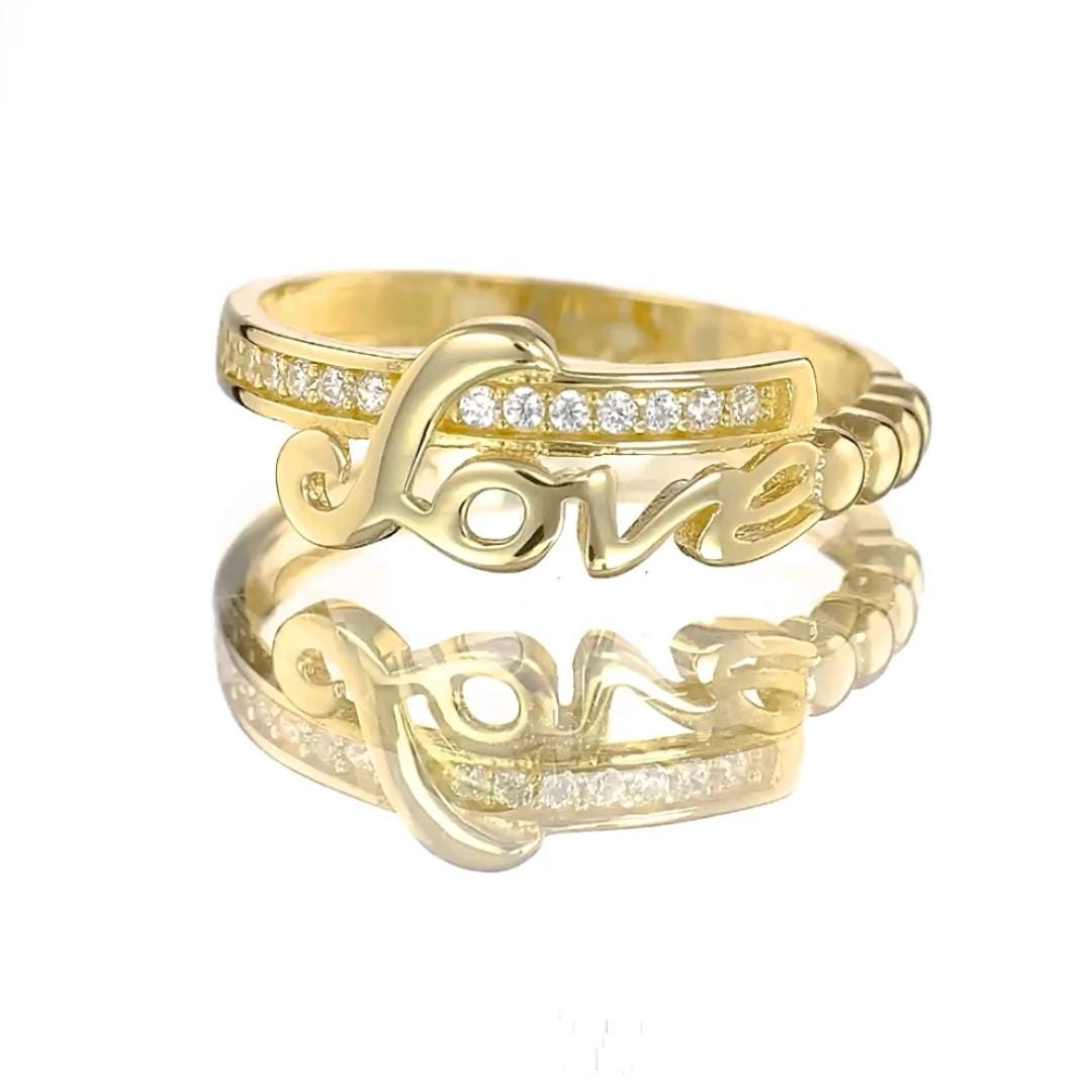 statement gold ring